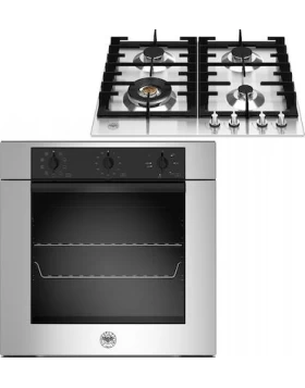 Bertazzoni Φούρνος 76lt άνω Πάγκου με Εστίες Αερίου F60 9 MOD E K X + P60 4L MOD X